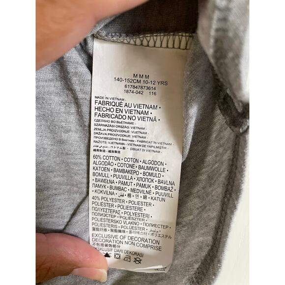 Hurley short sleeve grey pink shark tooth logo t-shirt casual lightweight Size M - Picture 4 of 5